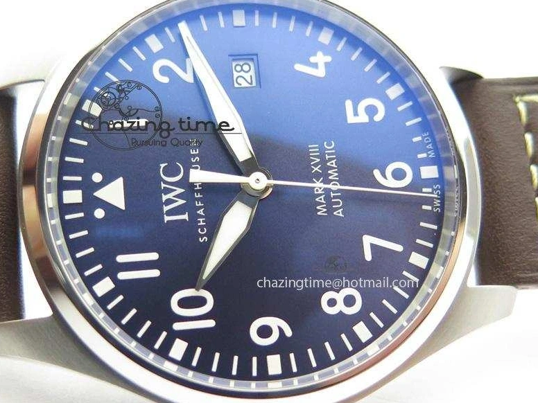 MIROTIME 0223 Mark XVIII Le Petit Prince IW327004 SS Mk Maker Best Edition Blue Dial On Brown Leather Strap A TimelessDesign 7296